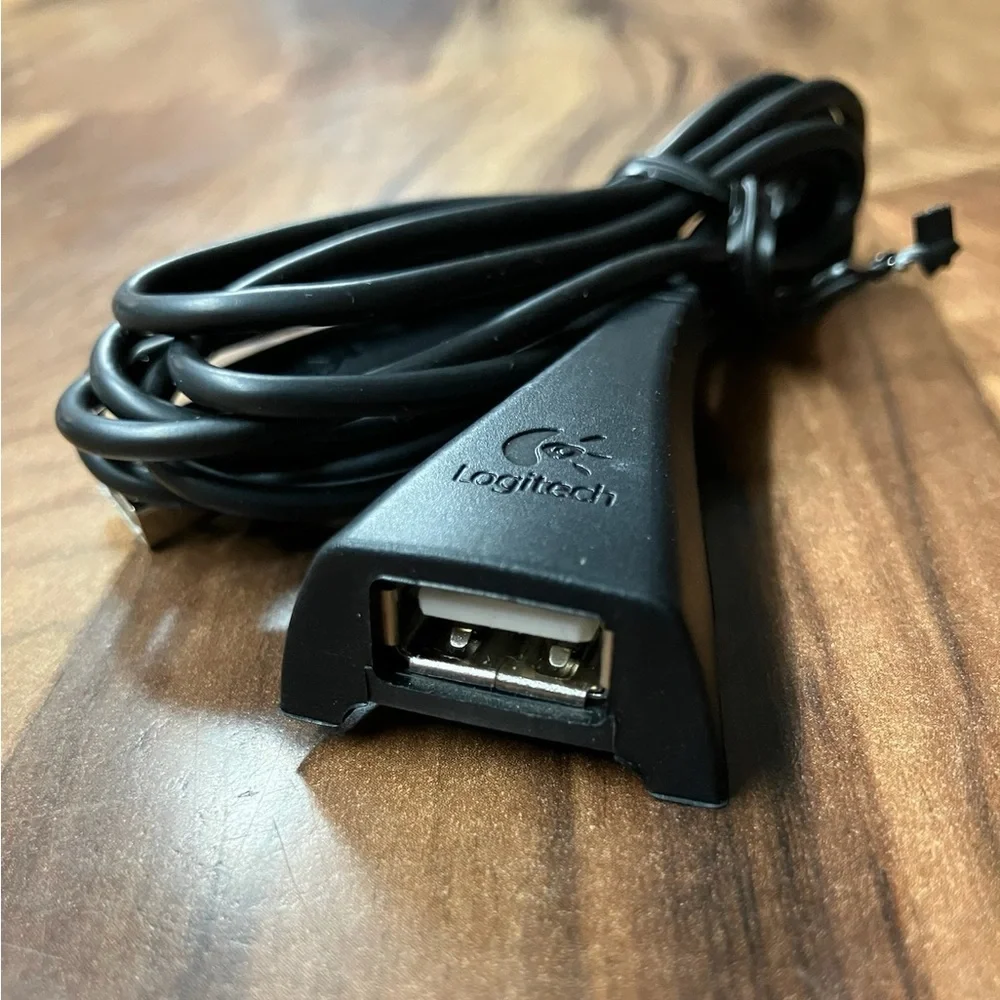 Logitech 5 Feet USB Male To Female USB Extension Cable Weighted Dock End NEW